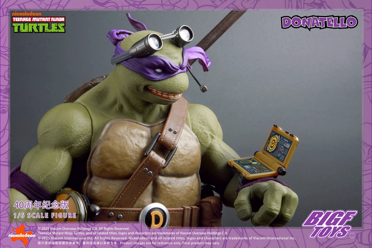 Ninja Turtles BIGFTOYS Donatello 40th Anniversary BIGF-003 Licensed Action Figure