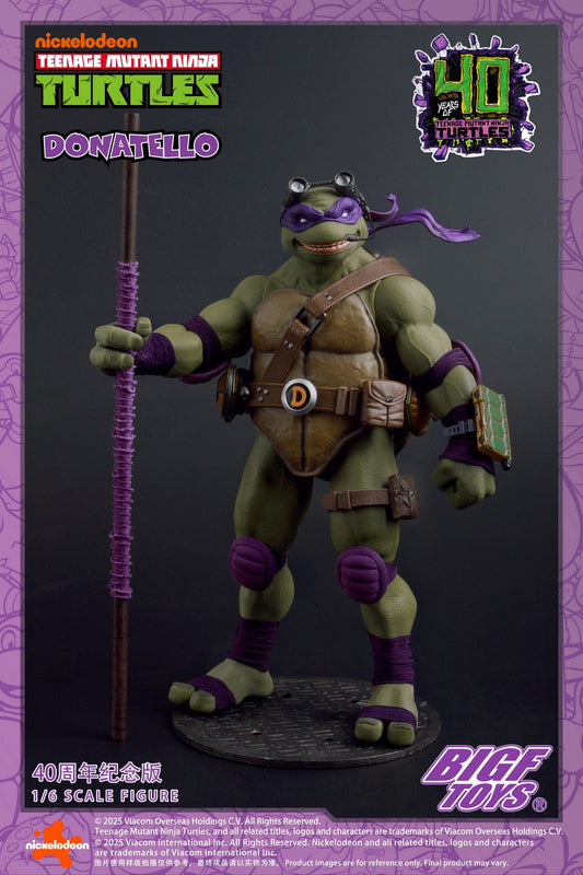 Ninja Turtles BIGFTOYS Donatello 40th Anniversary BIGF-003 Licensed Action Figure