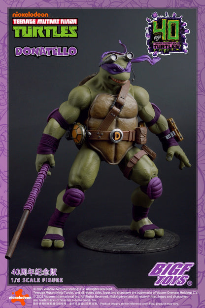 Ninja Turtles BIGFTOYS Donatello 40th Anniversary BIGF-003 Licensed Action Figure
