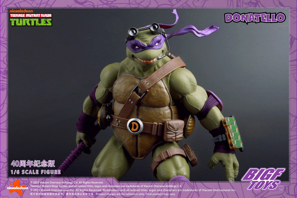 Ninja Turtles BIGFTOYS Donatello 40th Anniversary BIGF-003 Licensed Action Figure