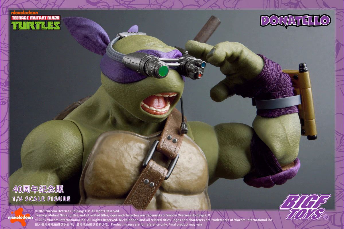 Ninja Turtles BIGFTOYS Donatello 40th Anniversary BIGF-003 Licensed Action Figure