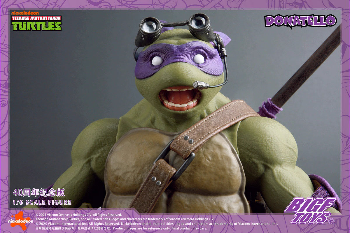 Ninja Turtles BIGFTOYS Donatello 40th Anniversary BIGF-003 Licensed Action Figure