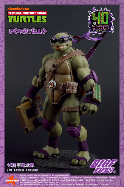Ninja Turtles BIGFTOYS Donatello 40th Anniversary BIGF-003 Licensed Action Figure