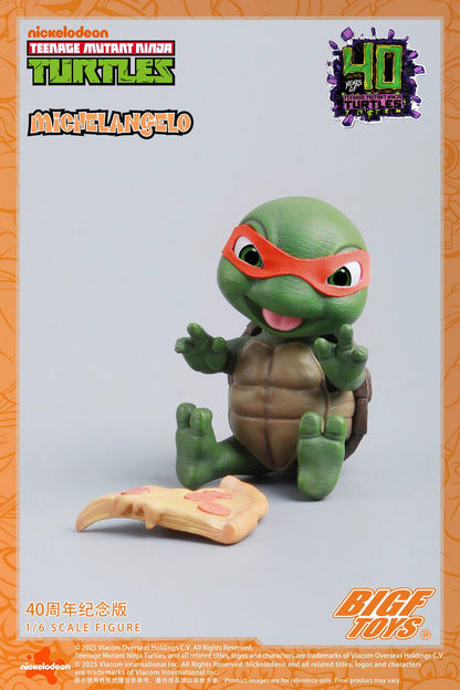 Ninja Turtles BIGFTOYS Michelangelo 40th Anniversary BIGF-004 Licensed Action Figure