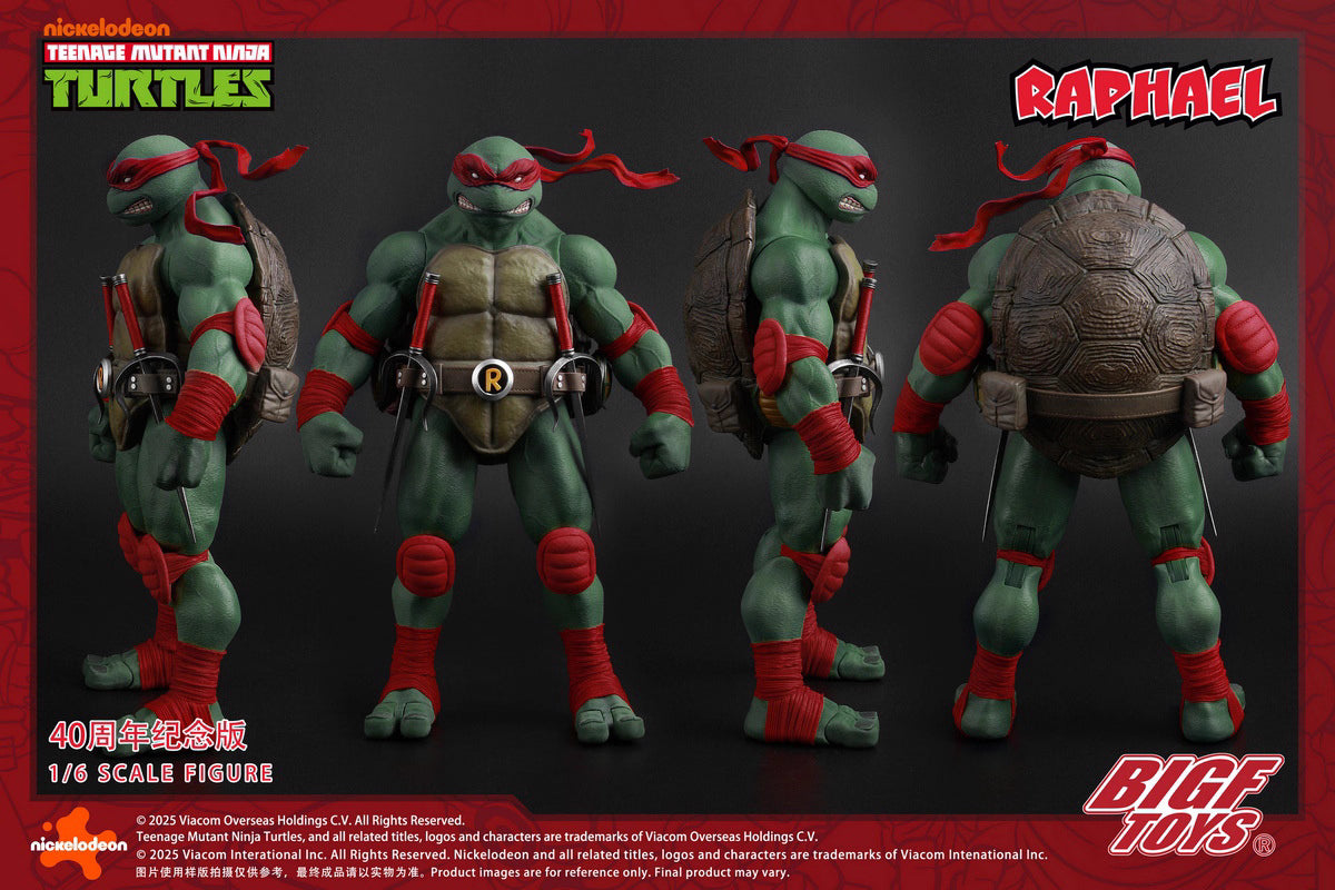 Ninja Turtles BIGFTOYS Raphael 40th Anniversary BIGF-002 Licensed Action Figure