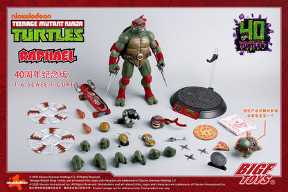Ninja Turtles BIGFTOYS Raphael 40th Anniversary BIGF-002 Licensed Action Figure