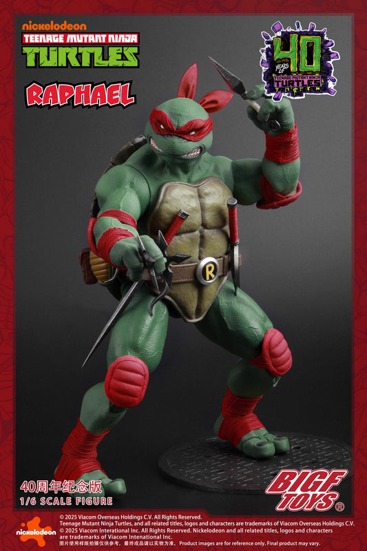 Ninja Turtles BIGFTOYS Raphael 40th Anniversary BIGF-002 Licensed Action Figure