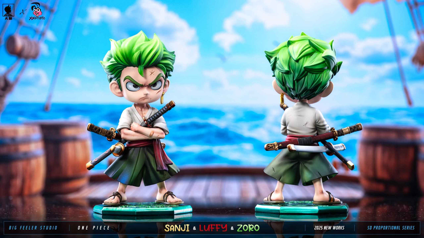 One Piece Big Feeler Studio  x XOX Studio Monkey D. Luffy Roronoa Zoro Vinsmoke Sanji Resin Statue