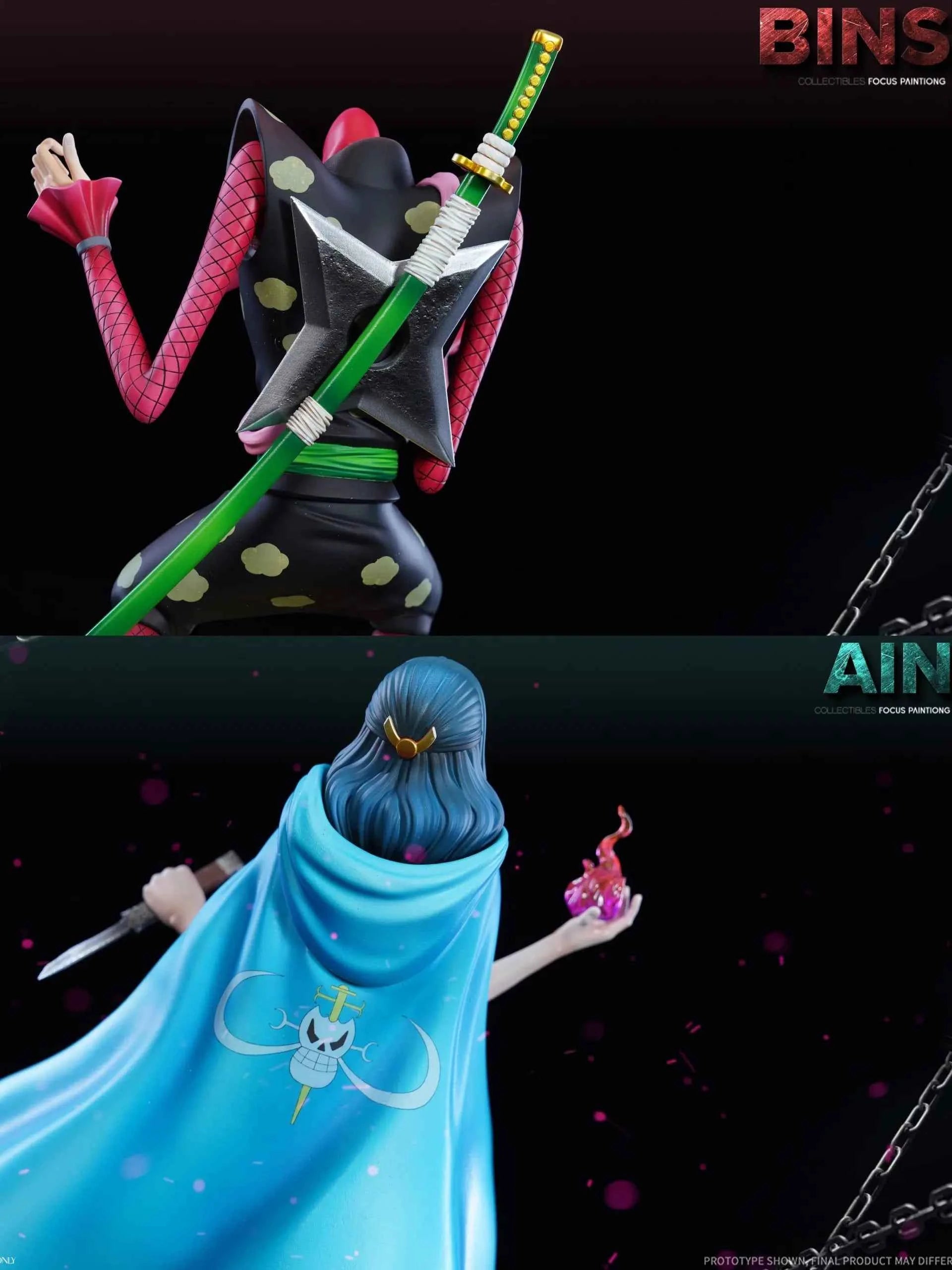 One Piece Black Studio Bins & Ain Resin Statue