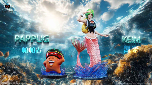 One Piece Black Studio Camie & Pappag starfish Resin Statue