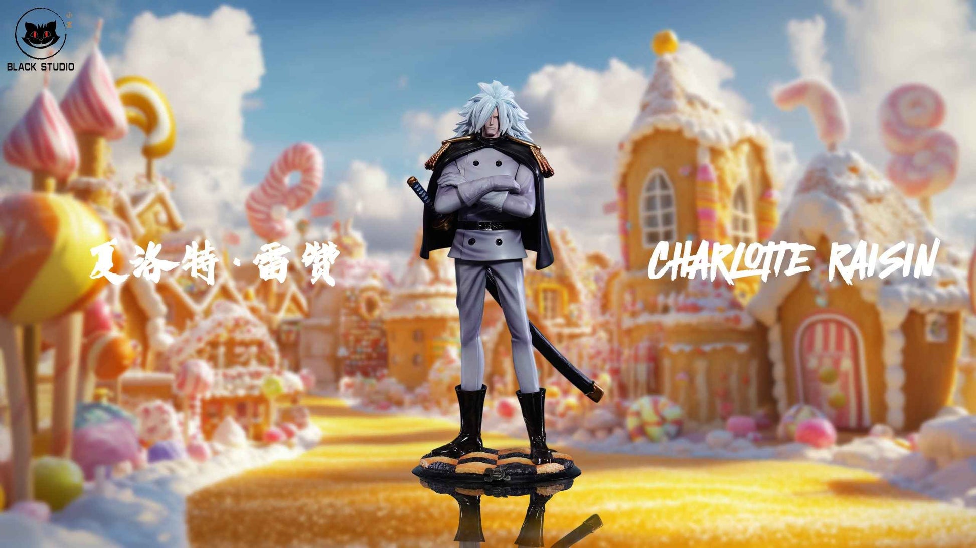 One Piece Black Studio Charlotte Dacquoise, Charlotte Moscato & Charlotte Raisin Resin Statues