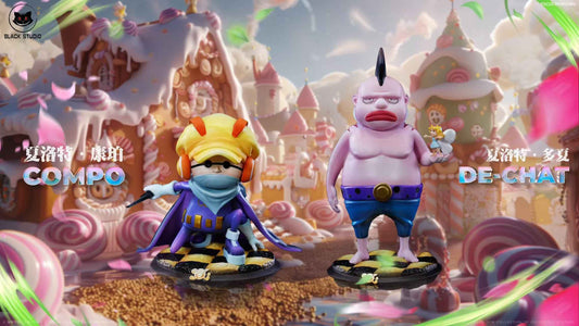 One Piece Black Studio Charlotte Compo & Charlotte De-Chat Resin Statue