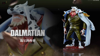 One Piece Black Studio Dalmatian & Sengoku 2.0 Resin Statue