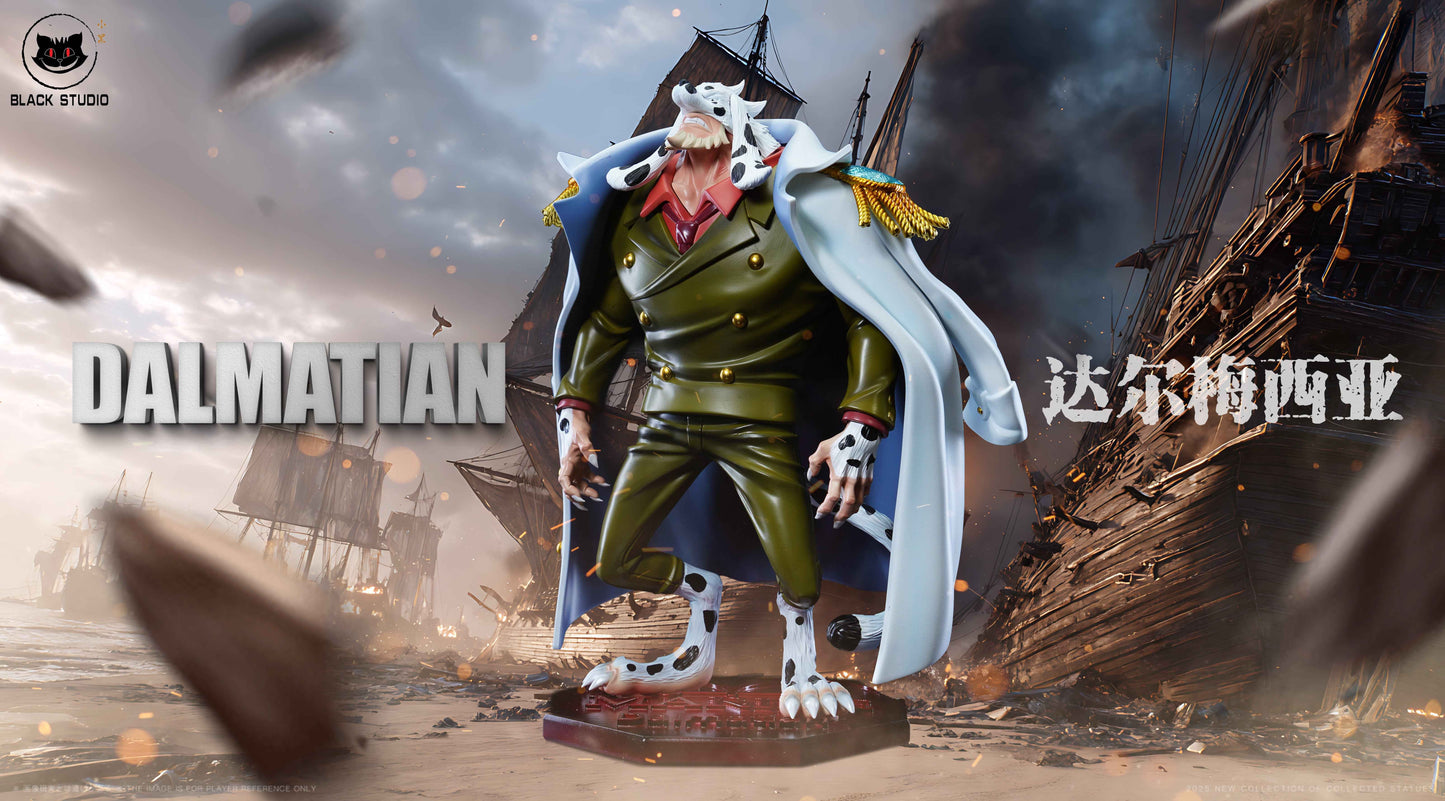 One Piece Black Studio Dalmatian & Sengoku 2.0 Resin Statue