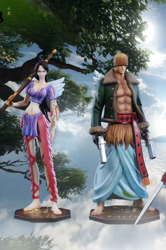 One Piece Black Studio Raki & Braham & Kamakiri & Genbo Resin Statue