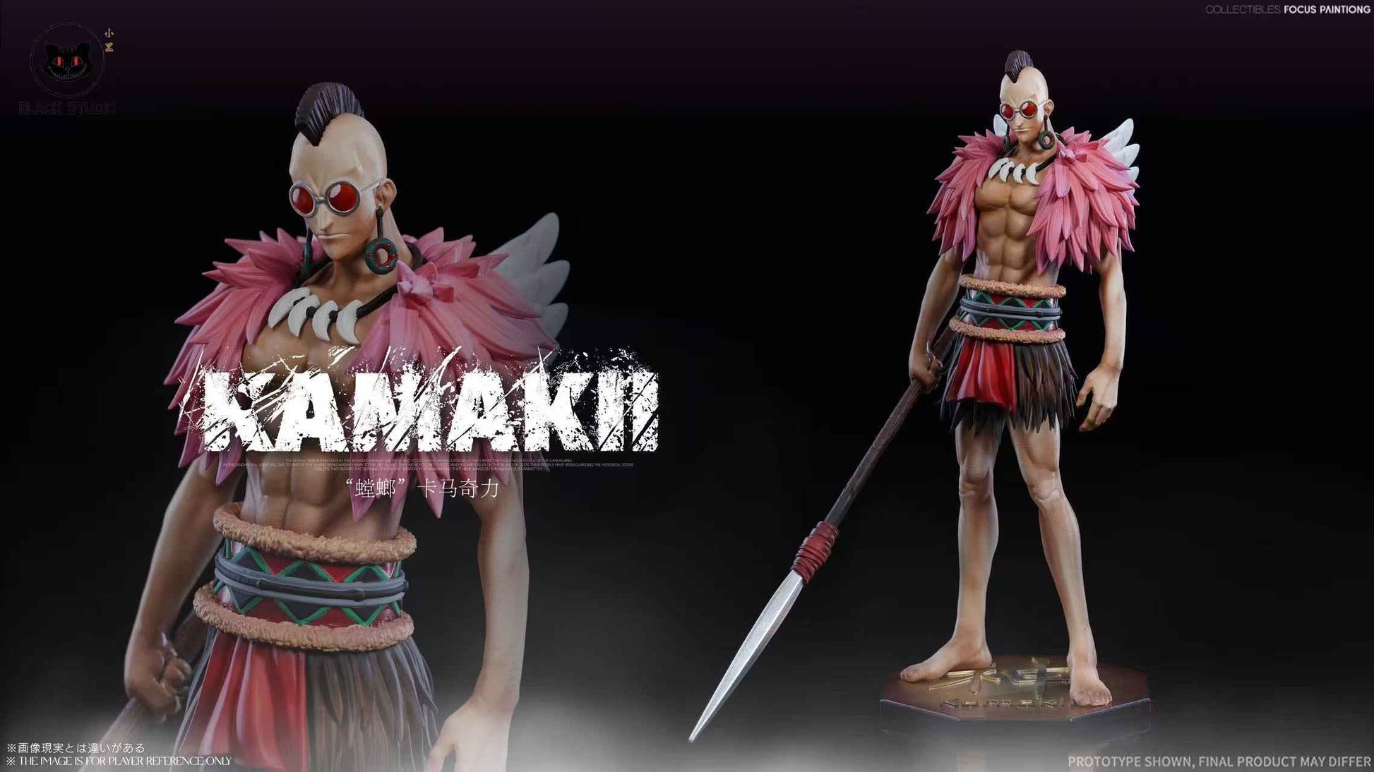 One Piece Black Studio Raki & Braham & Kamakiri & Genbo Resin Statue