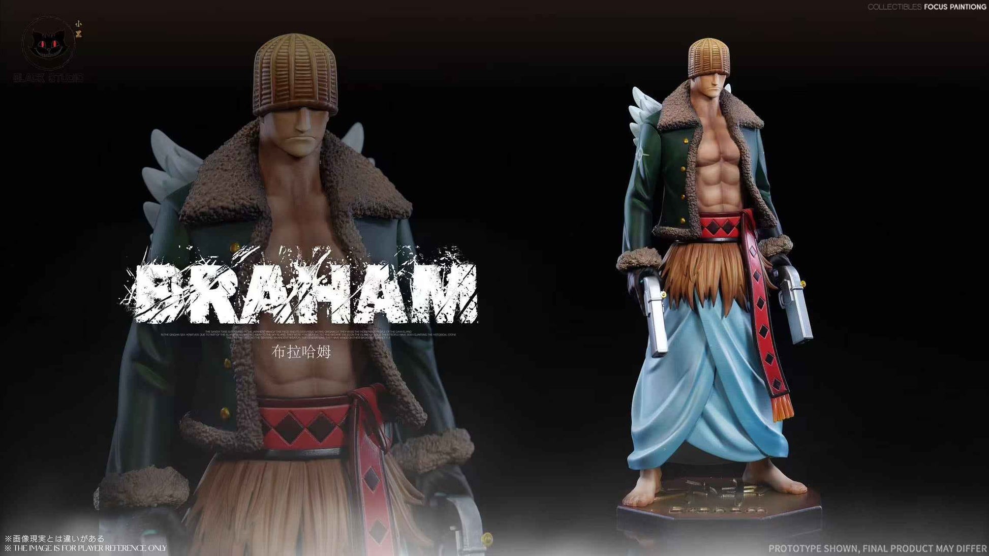 One Piece Black Studio Raki & Braham & Kamakiri & Genbo Resin Statue