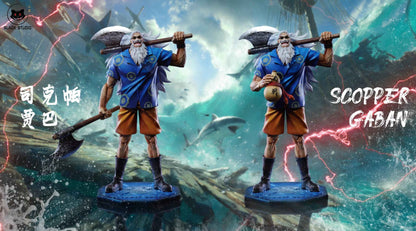 One Piece Black Studio Scopper Gaban Resin Statue