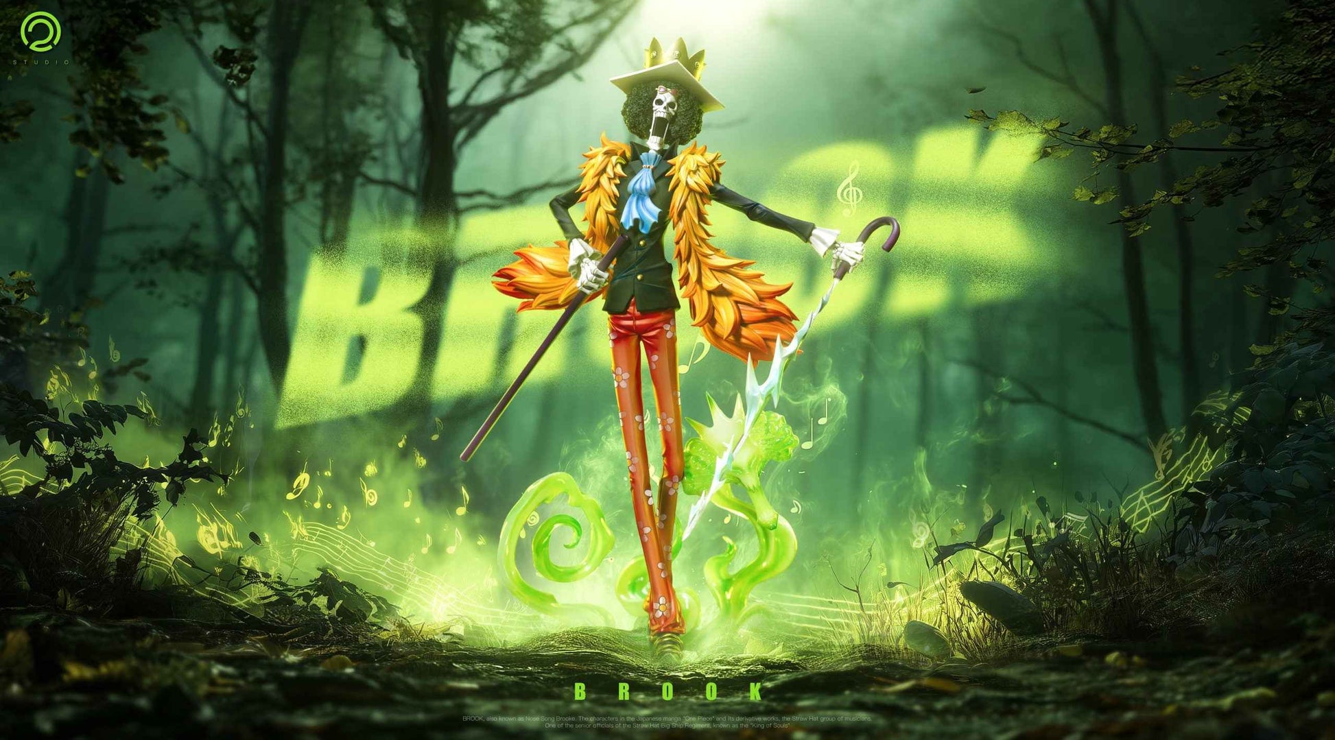 One Piece C2 Studio Brook Resin Statue