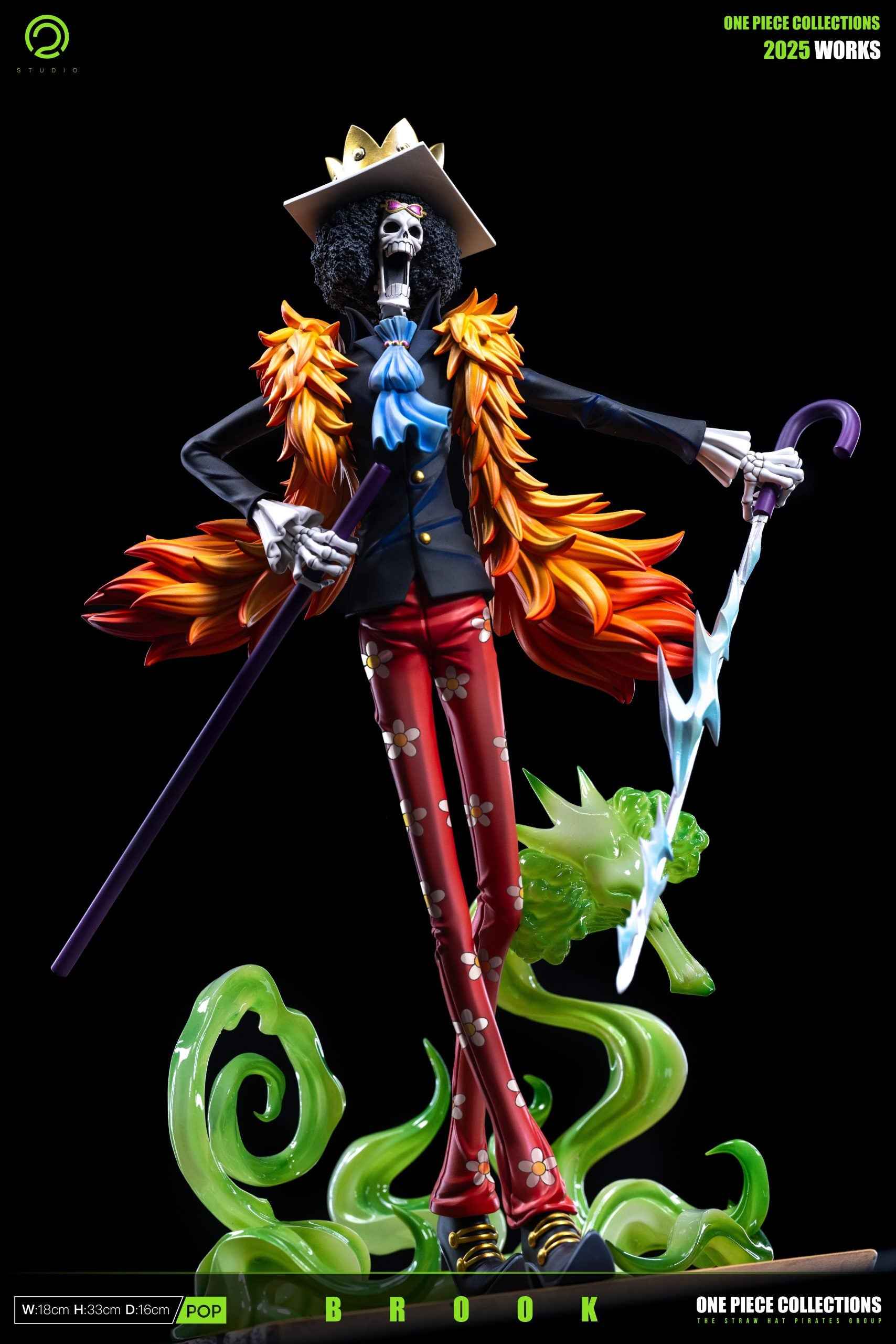 One Piece C2 Studio Brook Resin Statue