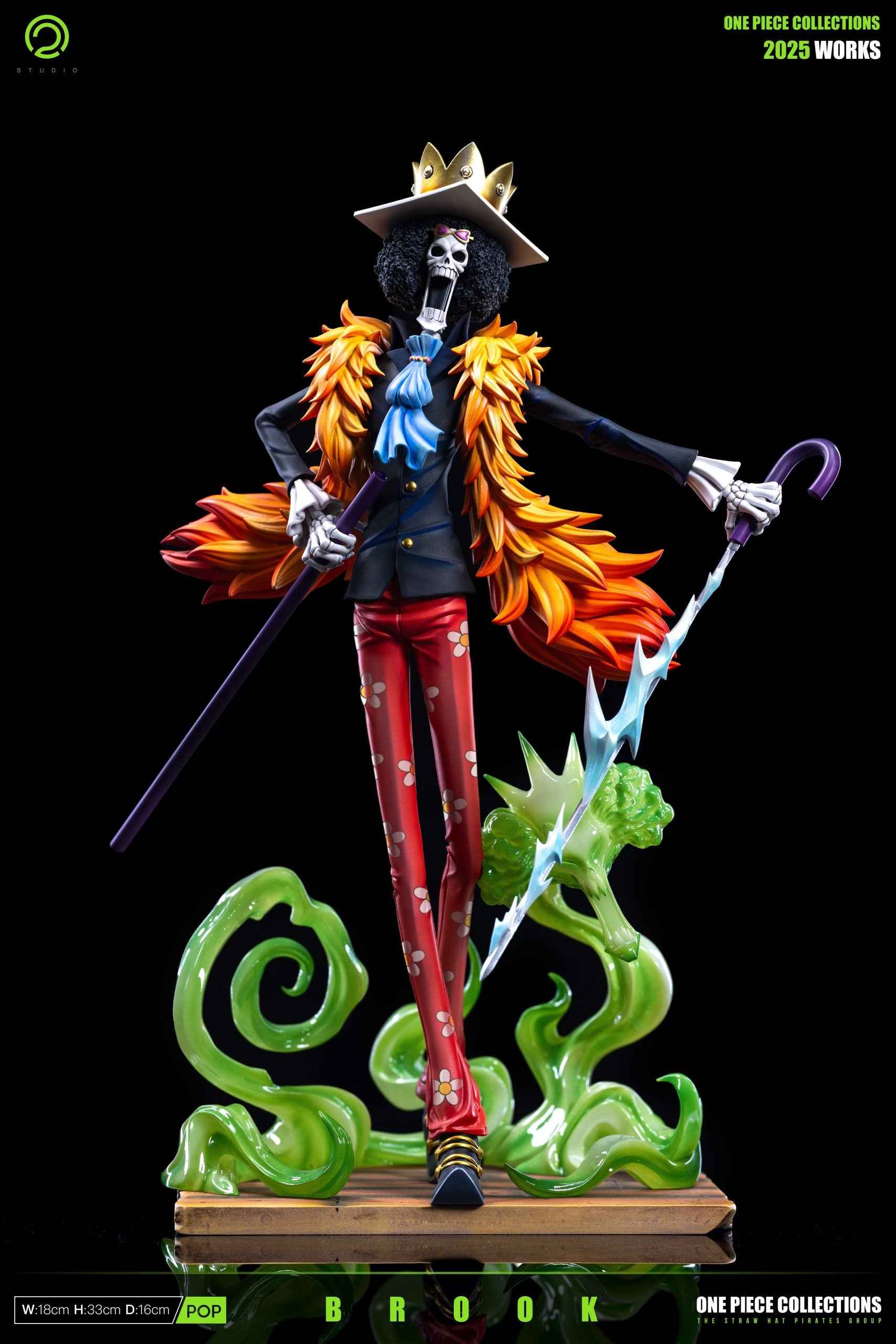 One Piece C2 Studio Brook Resin Statue