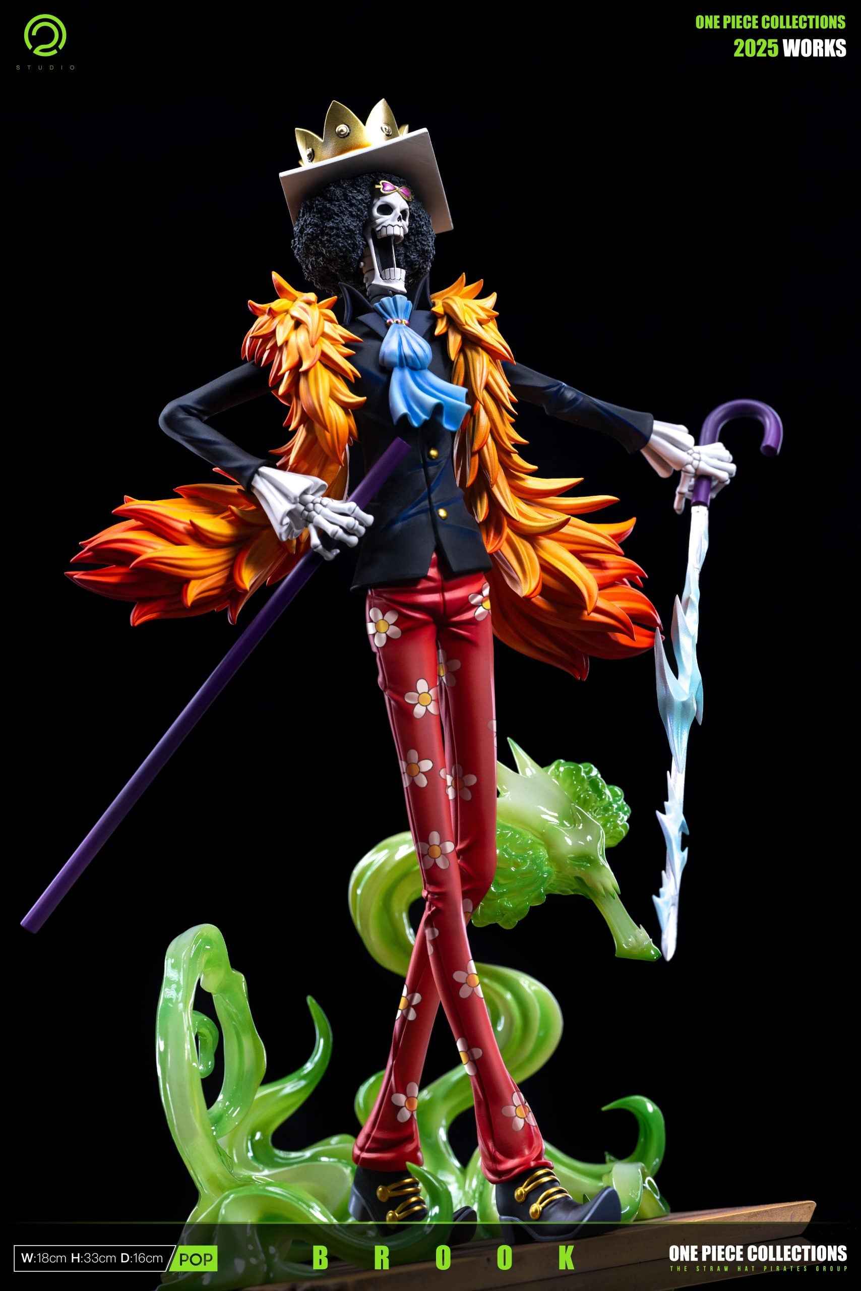 One Piece C2 Studio Brook Resin Statue
