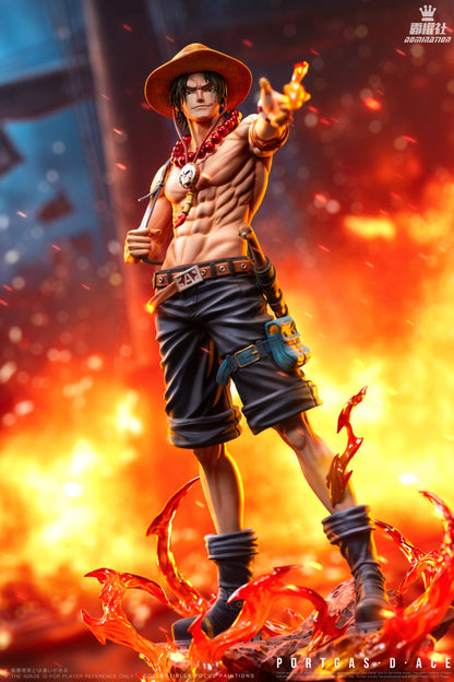 One Piece Domination Studio  Portgas D. Ace Resin Statue