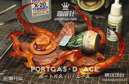 One Piece Domination Studio  Portgas D. Ace Resin Statue