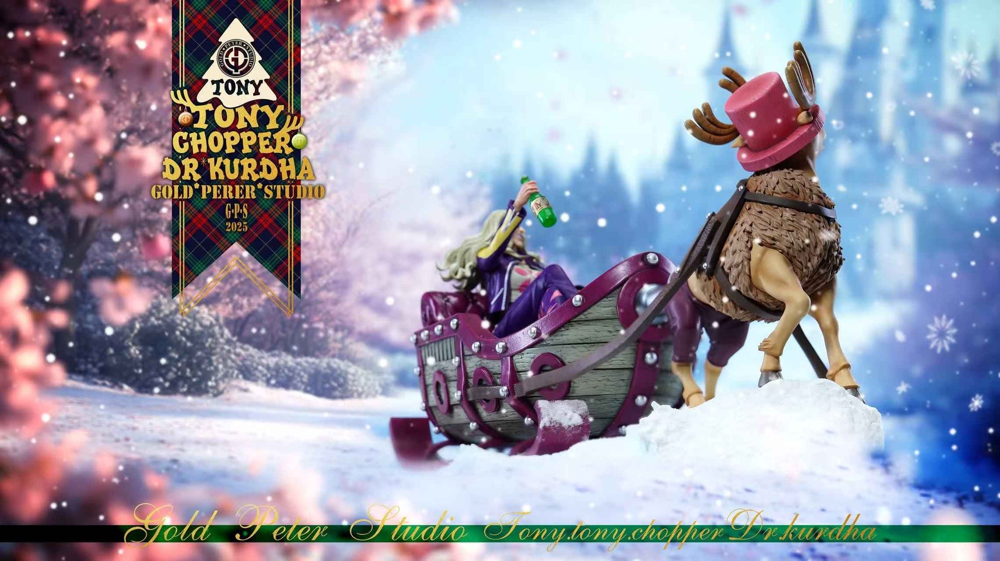 One Piece Gold Peter Studio "GPS" Tony Tony Chopper & Dr. Kureha Resin Statue