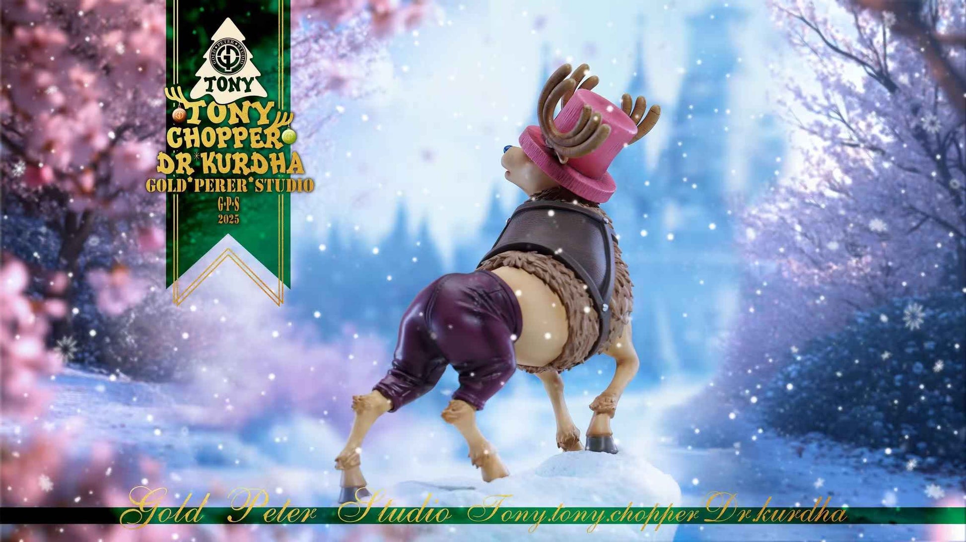 One Piece Gold Peter Studio "GPS" Tony Tony Chopper & Dr. Kureha Resin Statue