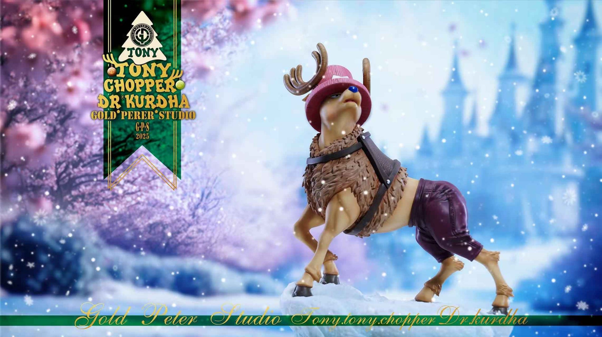 One Piece Gold Peter Studio "GPS" Tony Tony Chopper & Dr. Kureha Resin Statue