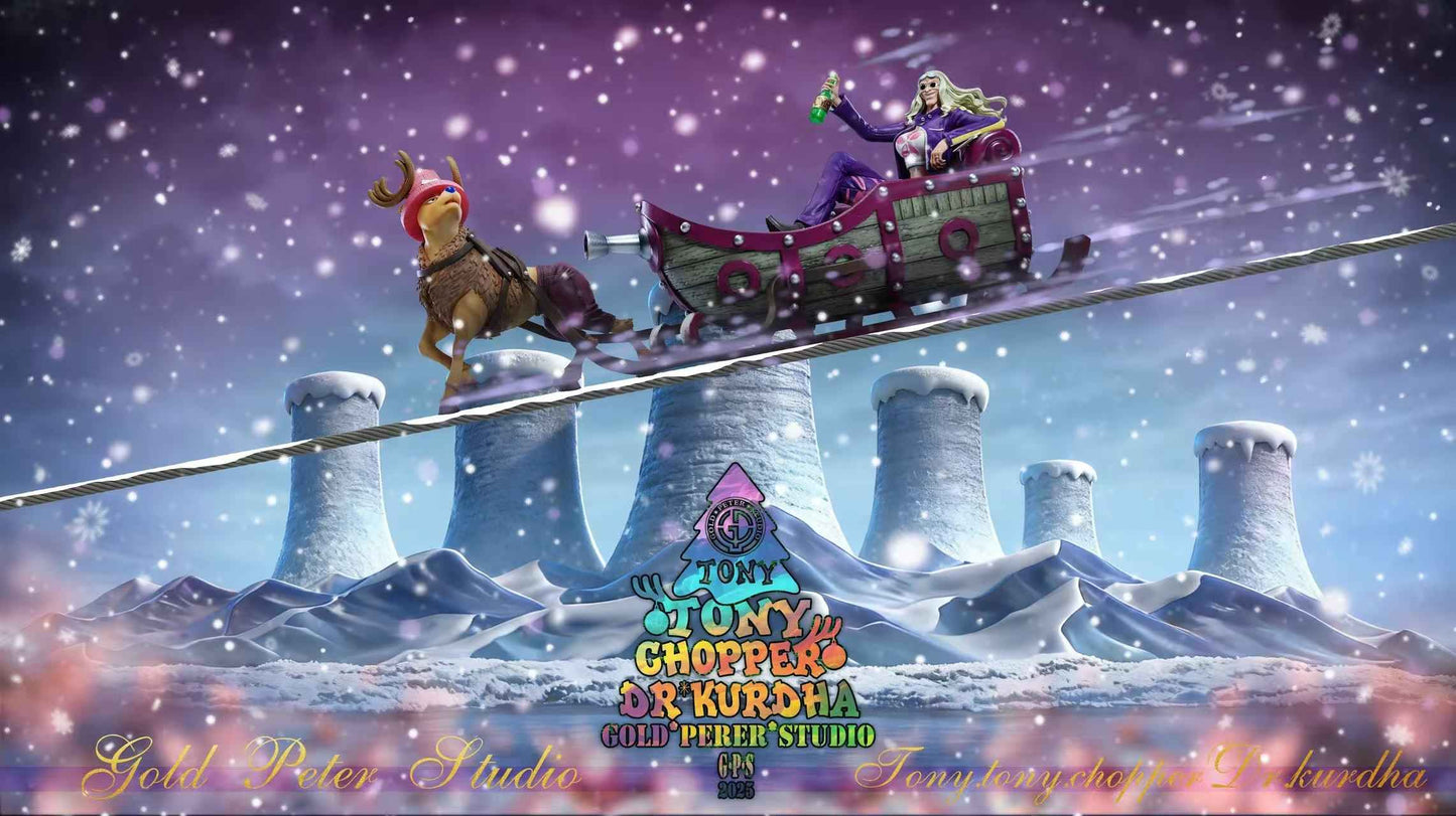 One Piece Gold Peter Studio "GPS" Tony Tony Chopper & Dr. Kureha Resin Statue