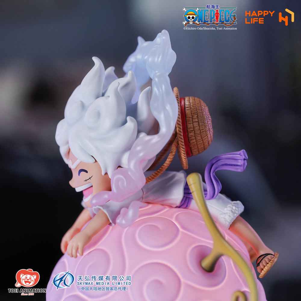 One Piece HAPPY LIFE Studio Nika Monkey D. Luffy Gear 5 Licensed Voice-Controlled Night Light