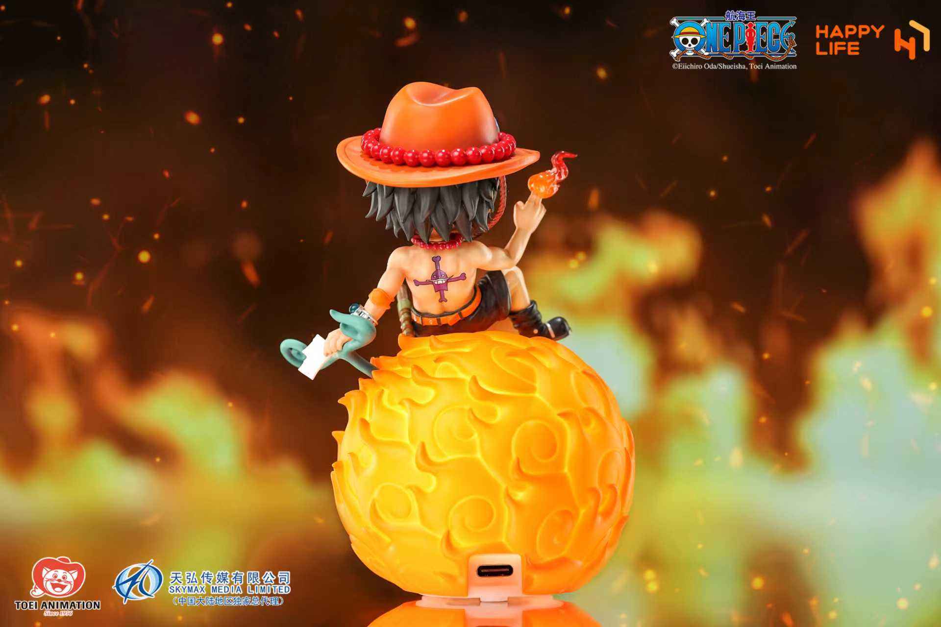 One Piece HAPPY LIFE Studio Portgas D. Ace Licensed Voice-Controlled Night Light
