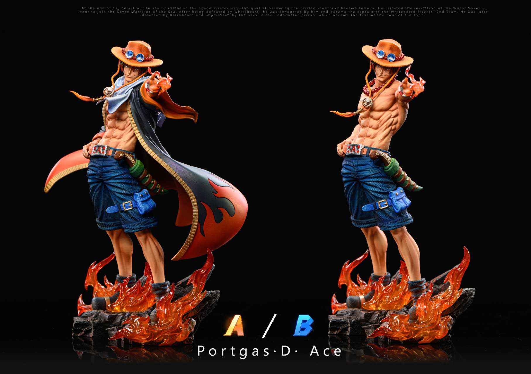 One Piece HX Studio Portgas D. Ace Resin Statue
