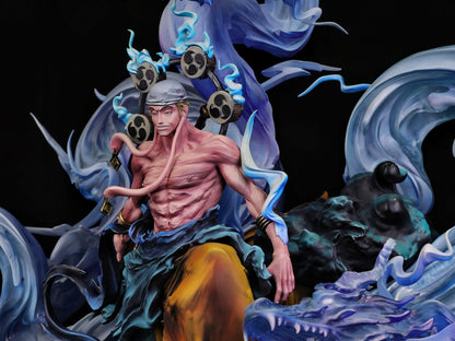 One Piece Iron Curtain Studio Thunder God Enel Resin Statue