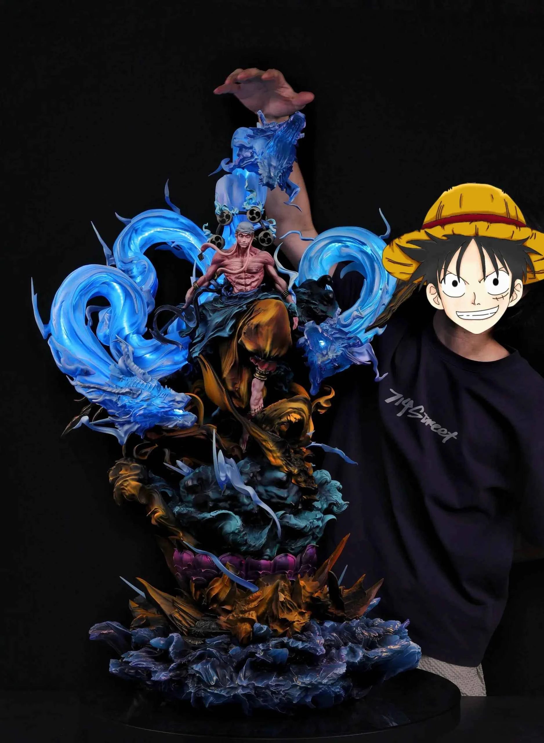 One Piece Iron Curtain Studio Thunder God Enel Resin Statue