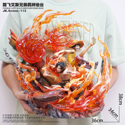 One Piece JacksDo Studio POPMAX Luffy & Ace Brothers Bond (Not included)  Base Special Effect Accessories Resin Statue