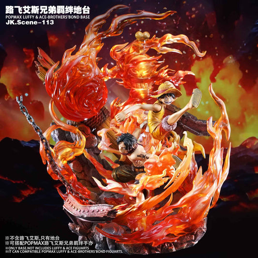 One Piece JacksDo Studio POPMAX Luffy & Ace Brothers Bond (Not included)  Base Special Effect Accessories Resin Statue