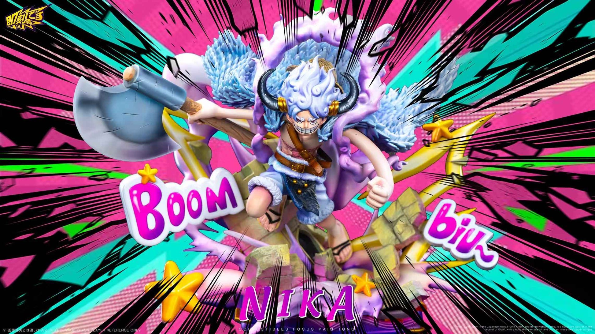 One Piece Ji Ke Studio Monkey D. Luffy Nika Gear 5 Resin Statue