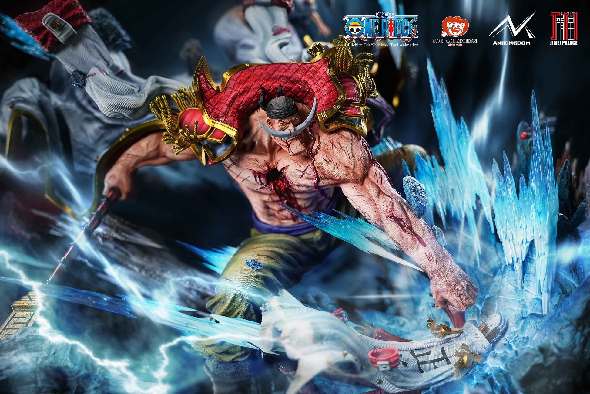One Piece Jimei Palace & AniKingdom Studio Whitebeard Edward Newgate Licensed Resin Statue
