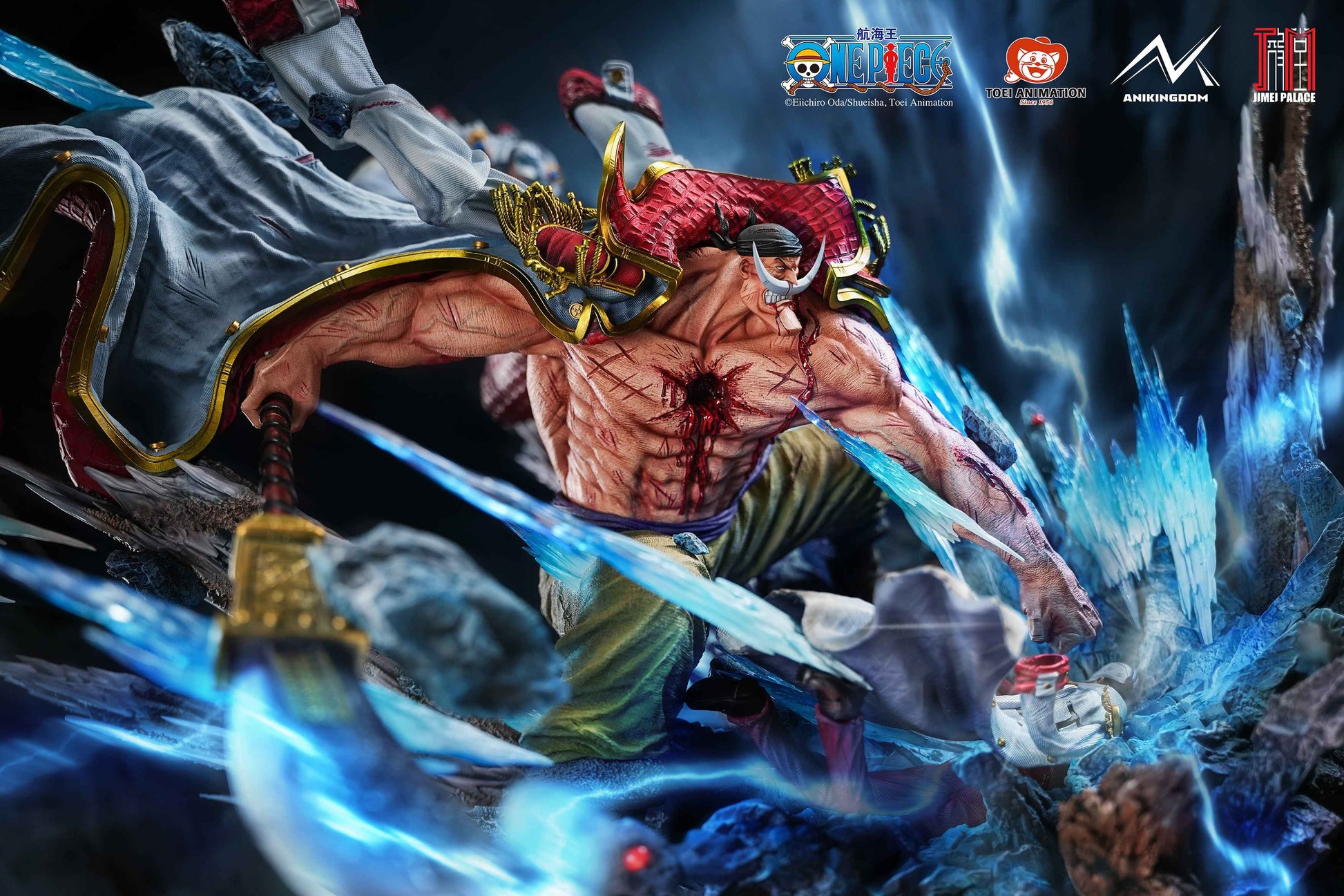 One Piece Jimei Palace & AniKingdom Studio Whitebeard Edward Newgate Licensed Resin Statue