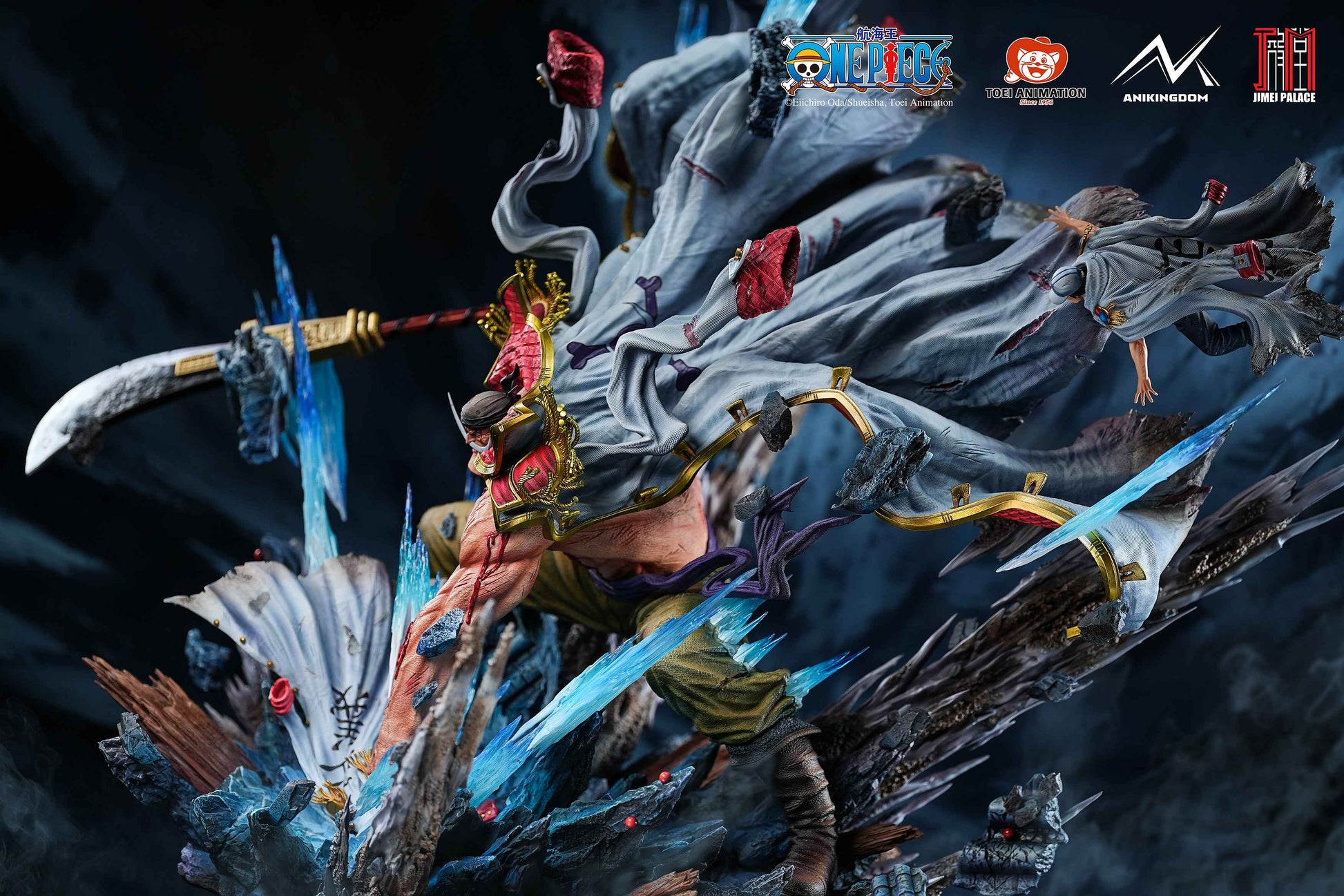 One Piece Jimei Palace & AniKingdom Studio Whitebeard Edward Newgate Licensed Resin Statue