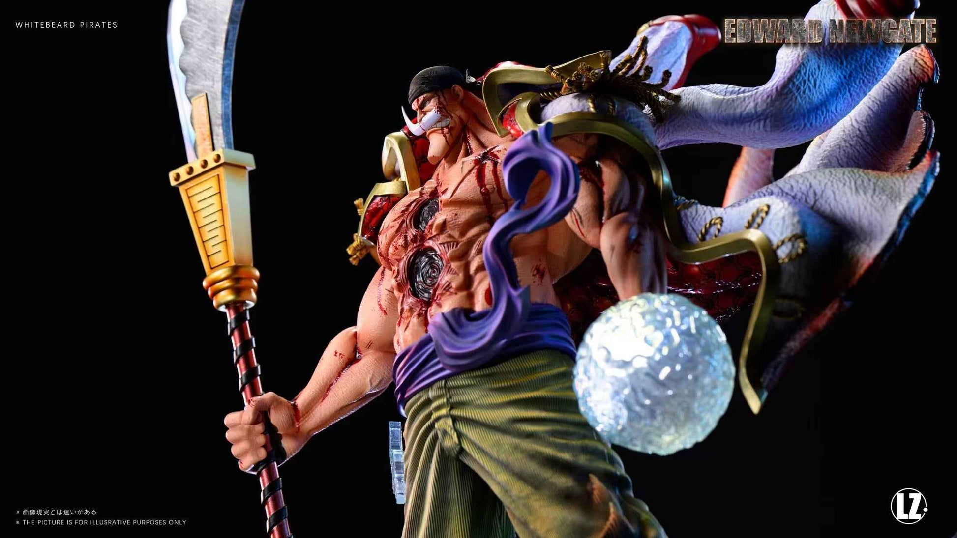 One Piece LZ Studio WhiteBeard Edward Newgate Resin Statue
