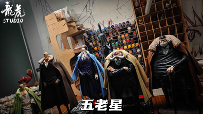 One Piece Long Hu Studio Gorosei Five Elders & Imu Sama Resin Statue