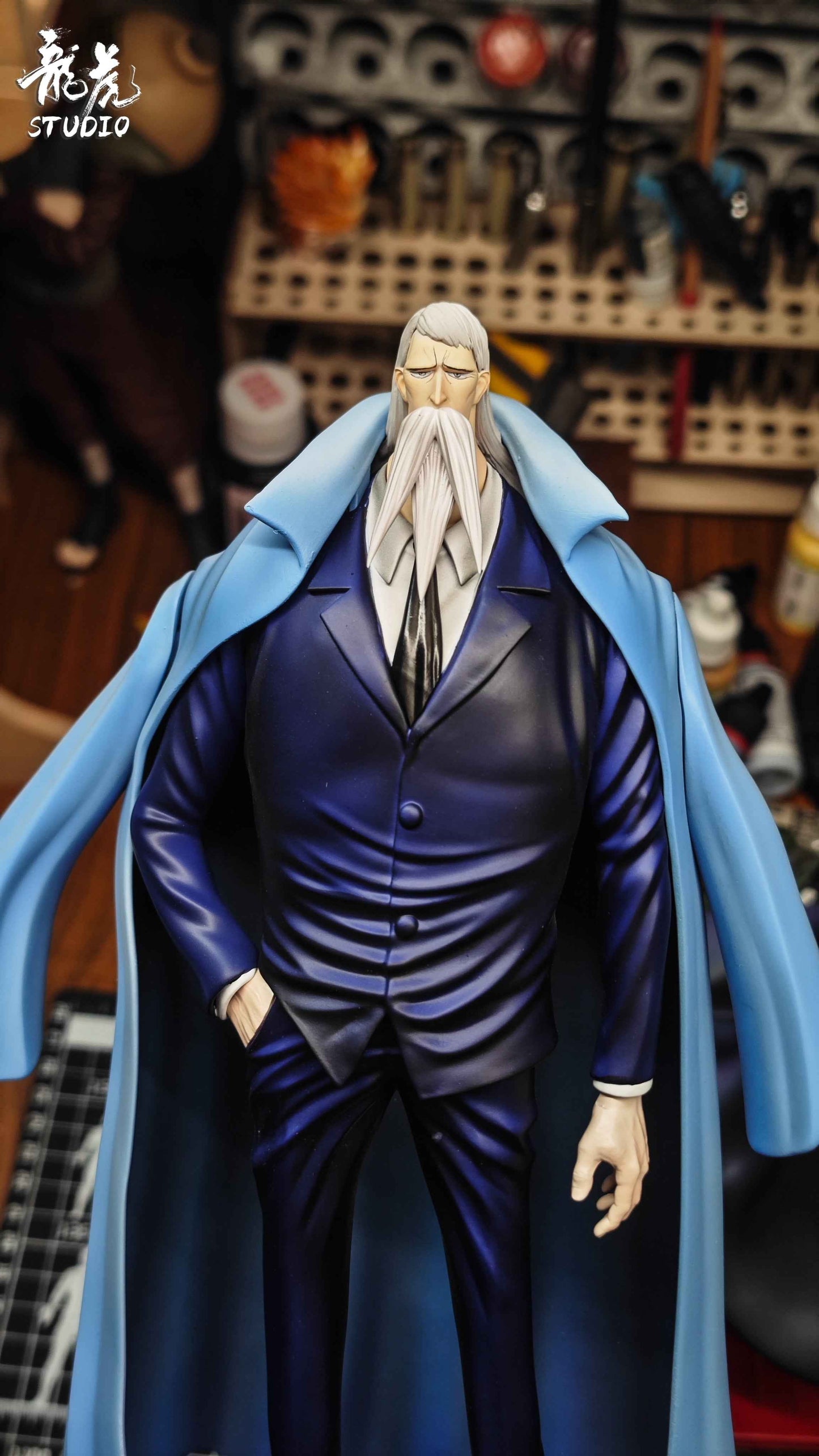 One Piece Long Hu Studio Gorosei Five Elders & Imu Sama Resin Statue