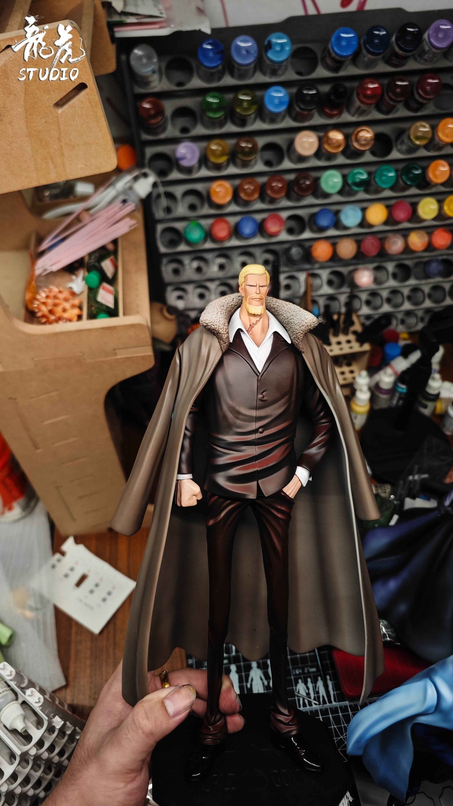 One Piece Long Hu Studio Gorosei Five Elders & Imu Sama Resin Statue