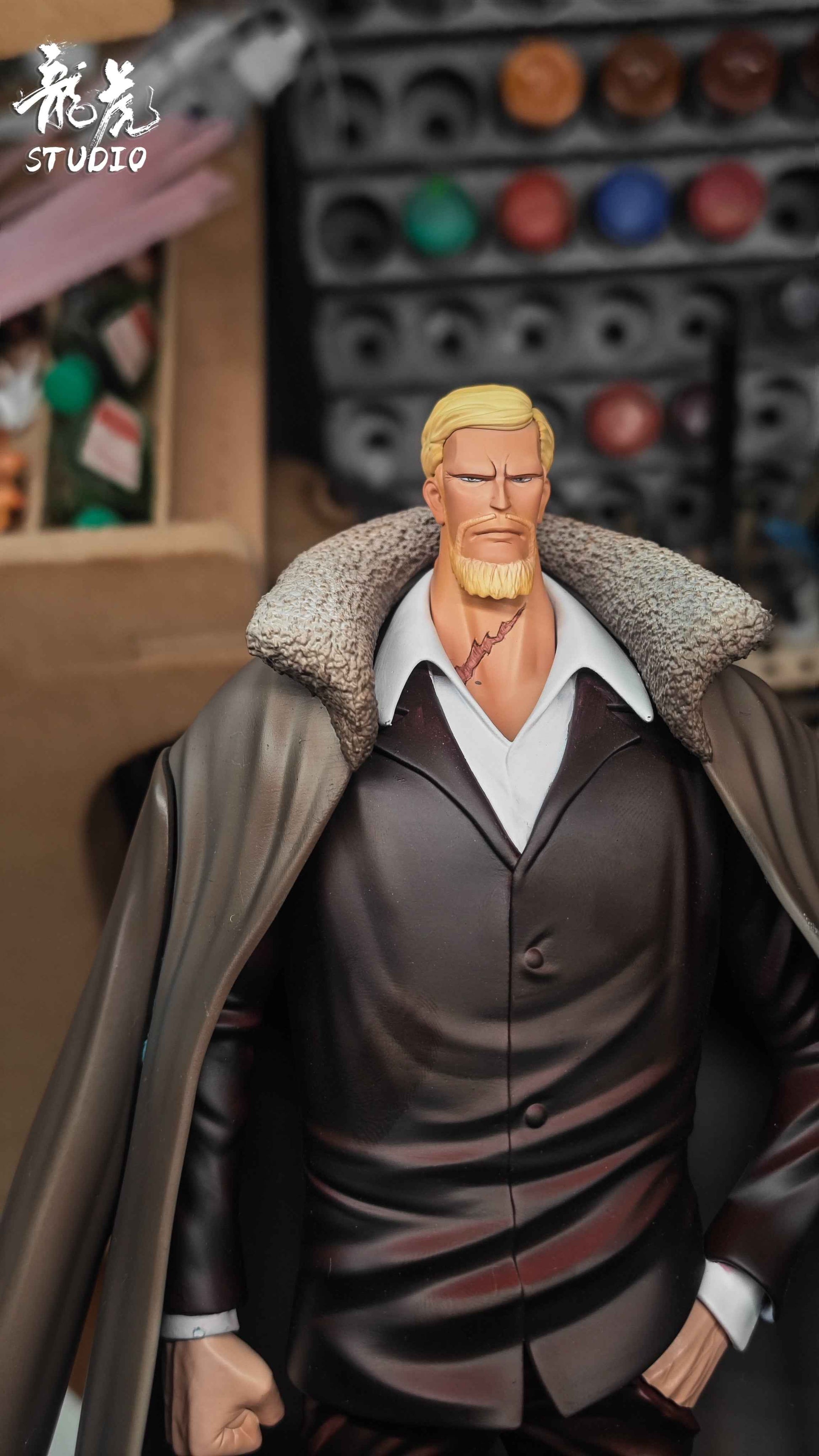 One Piece Long Hu Studio Gorosei Five Elders & Imu Sama Resin Statue