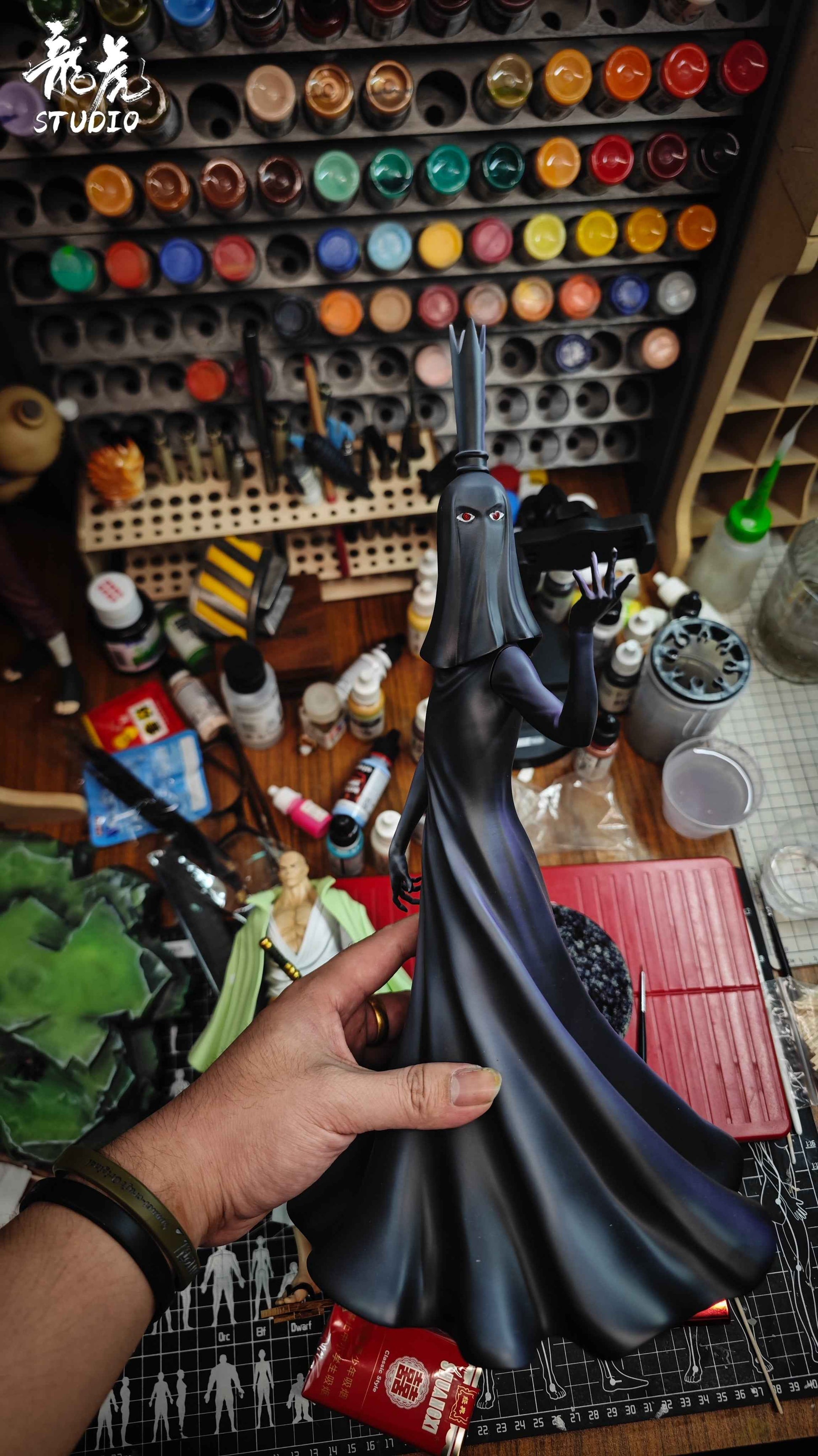 One Piece Long Hu Studio Gorosei Five Elders & Imu Sama Resin Statue