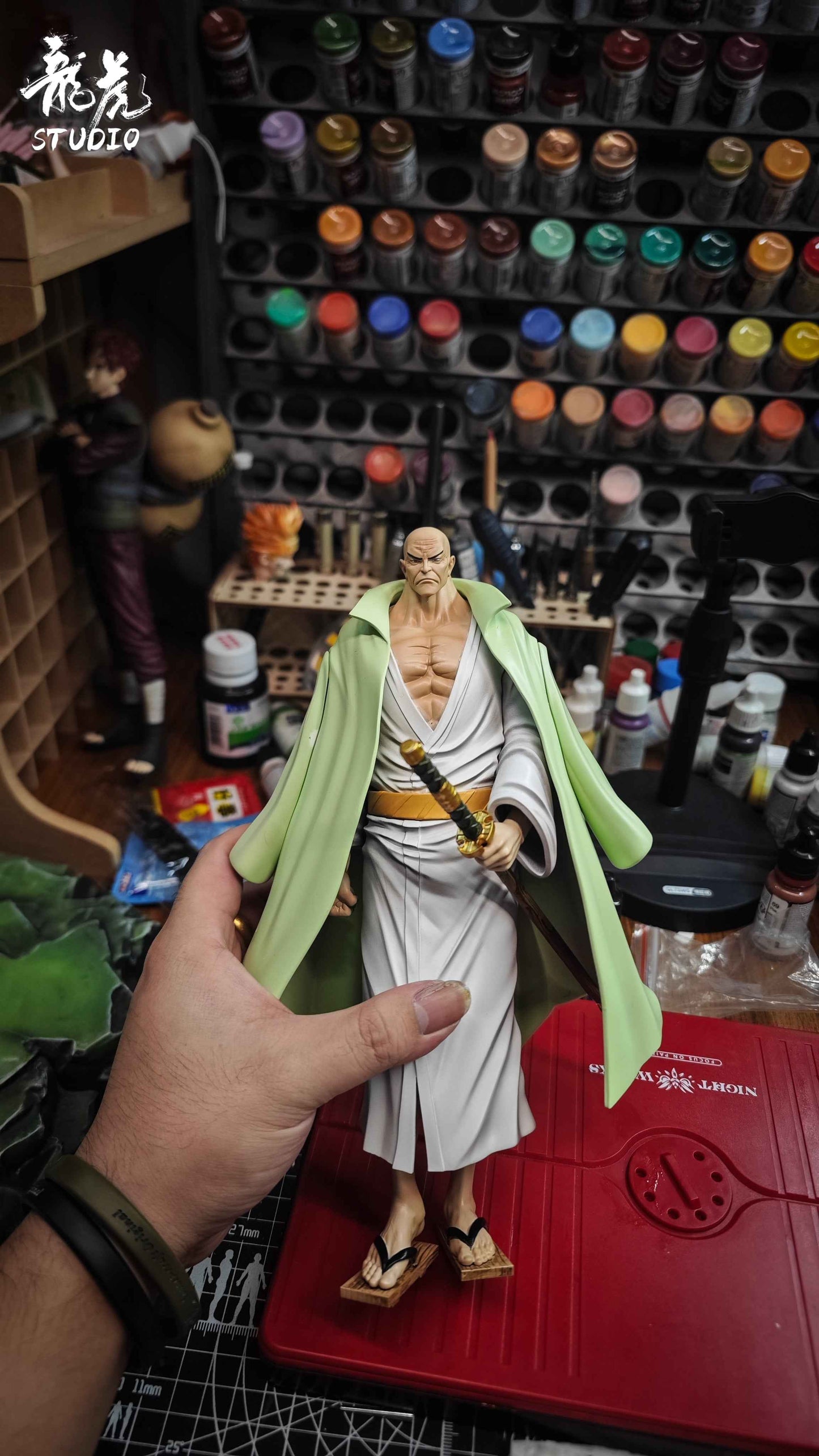 One Piece Long Hu Studio Gorosei Five Elders & Imu Sama Resin Statue